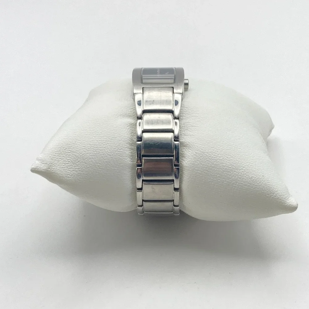 DKNY Women's Watch 17mm Brushed Silver Tone Blue Dial WR New Battery SMALL 6